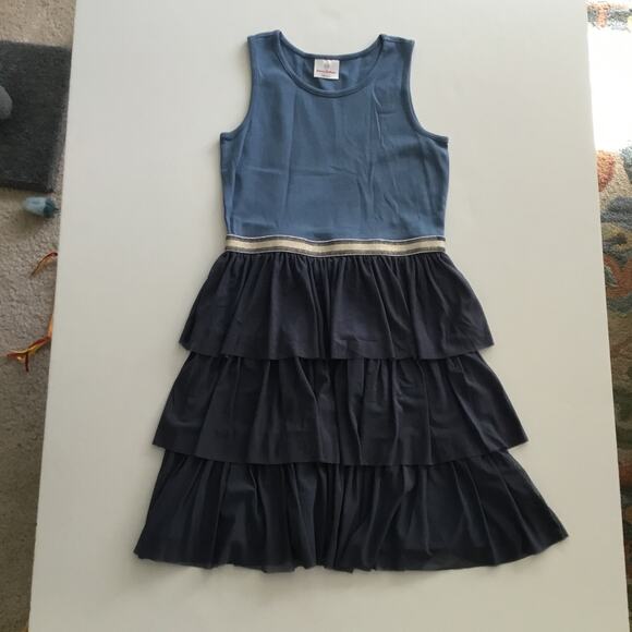 Hanna Andersson swish sparkle dress with tulle tiers - Picture 2 of 8